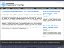 Tablet Screenshot of fondazionecrpesaro.it